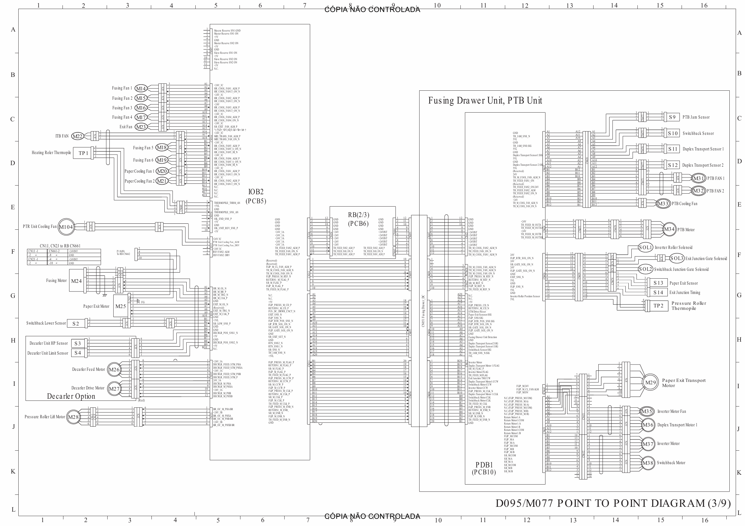 RICOH Aficio Pro-C901s C901 D095 M077 Circuit Diagram-3